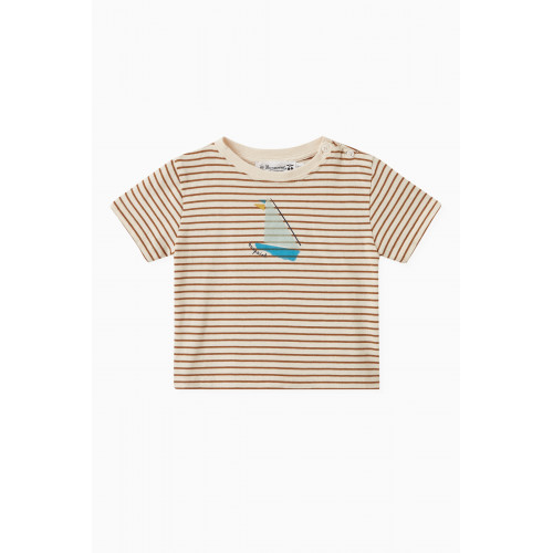 Bonpoint - Cai Striped T-shirt in Cotton