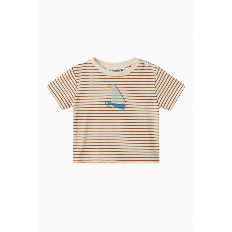 Bonpoint - Cai Striped T-shirt in Cotton