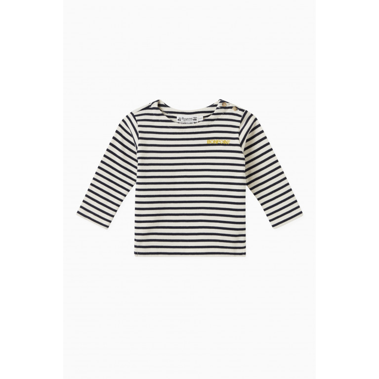 Bonpoint - Tourbillon Striped T-shirt in Cotton