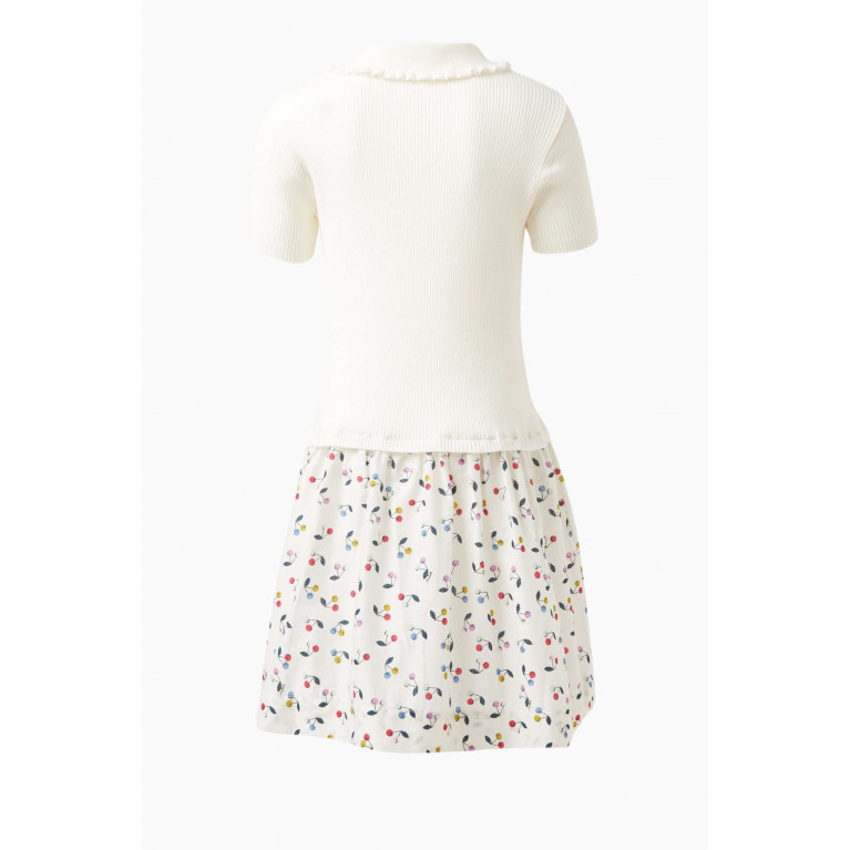 Bonpoint - Clivia Cherry-print T-shirt Dress in Cotton