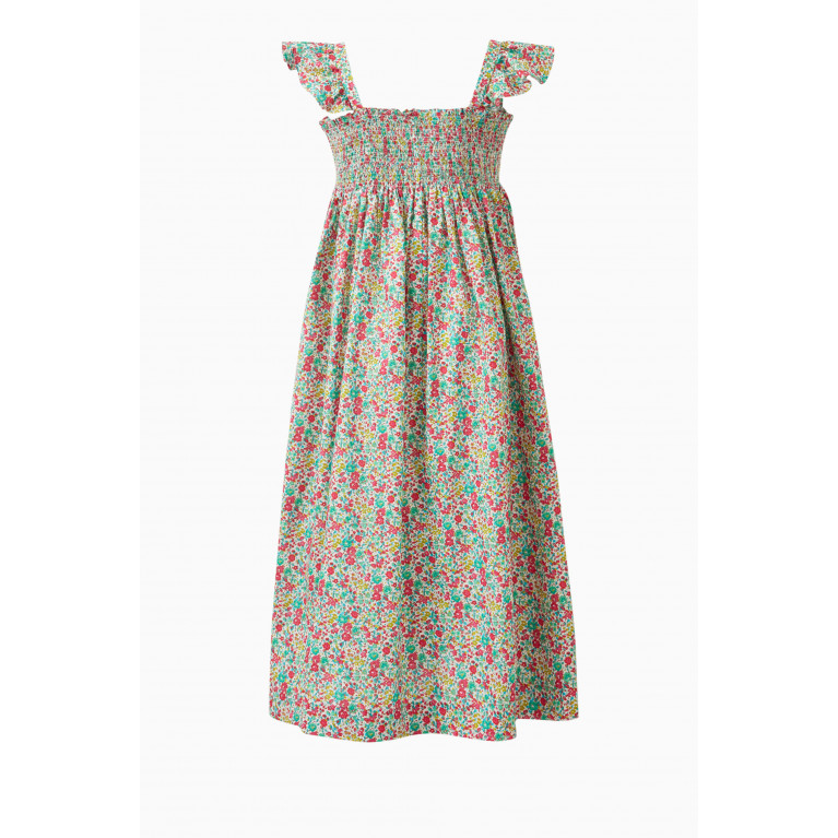 Bonpoint - Alexandra Floral-print Smocked Dress in Cotton