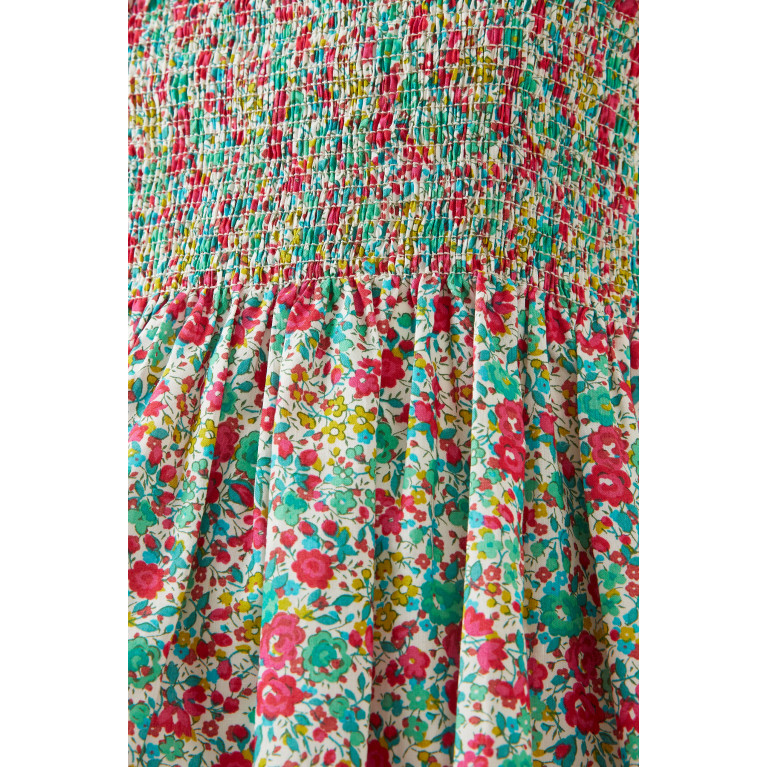 Bonpoint - Alexandra Floral-print Smocked Dress in Cotton