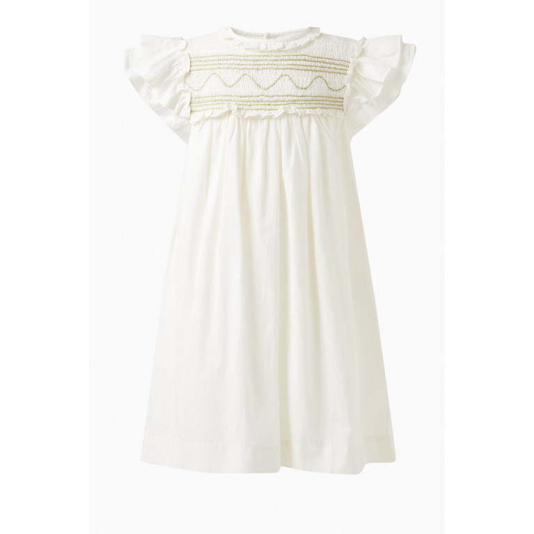 Bonpoint - Bijou Smocked Dress in Cotton