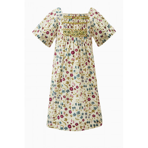 Bonpoint - Paysanne Floral-print Dress in Cotton