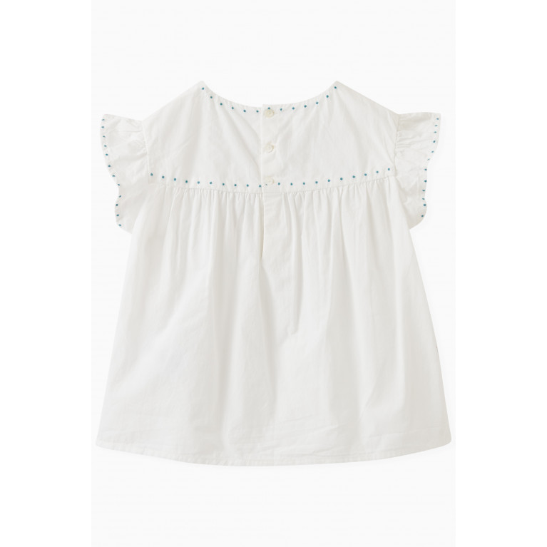 Bonpoint - Althea Floral Embroidery Blouse in Cotton