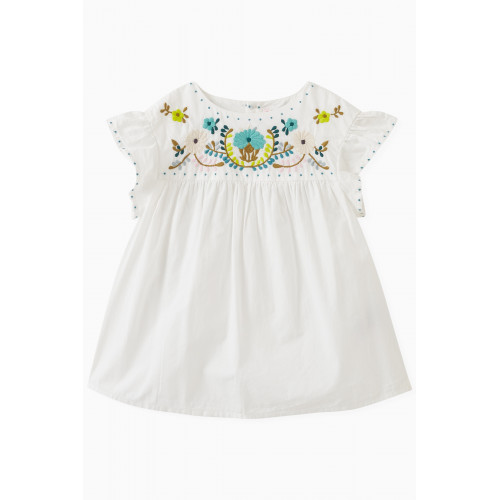 Bonpoint - Althea Floral Embroidery Blouse in Cotton