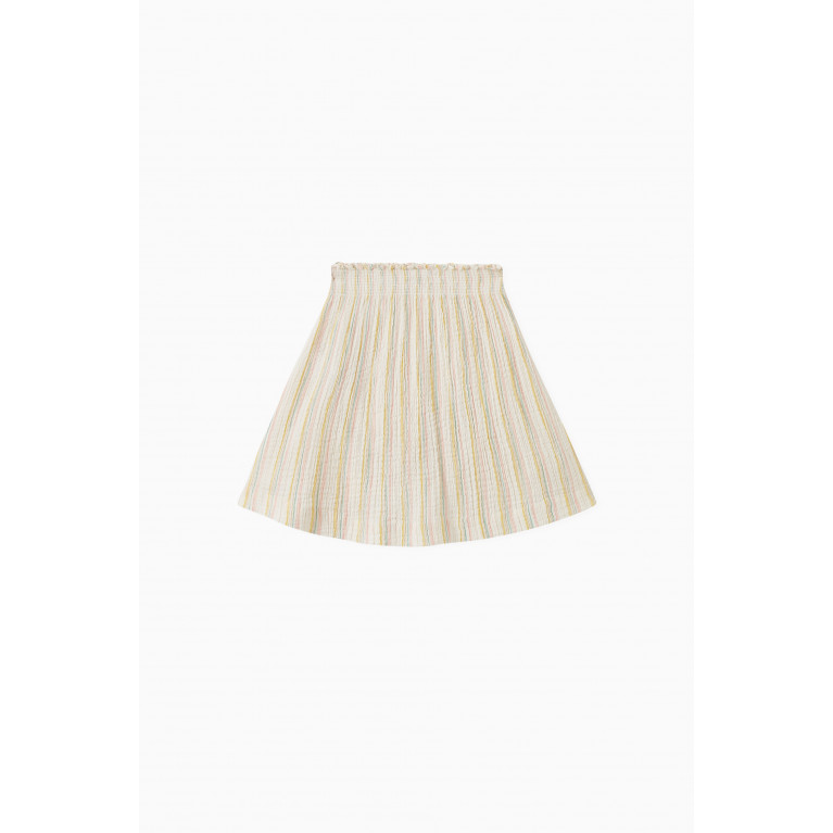 Bonpoint - Noumea Striped Skirt in Cotton