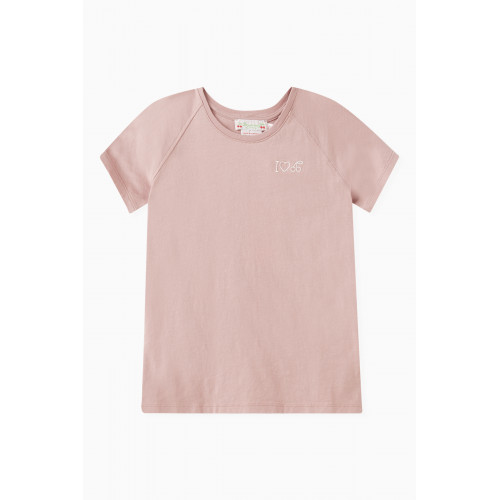 Bonpoint - Asmae Logo-embroidered T-shirt in Cotton