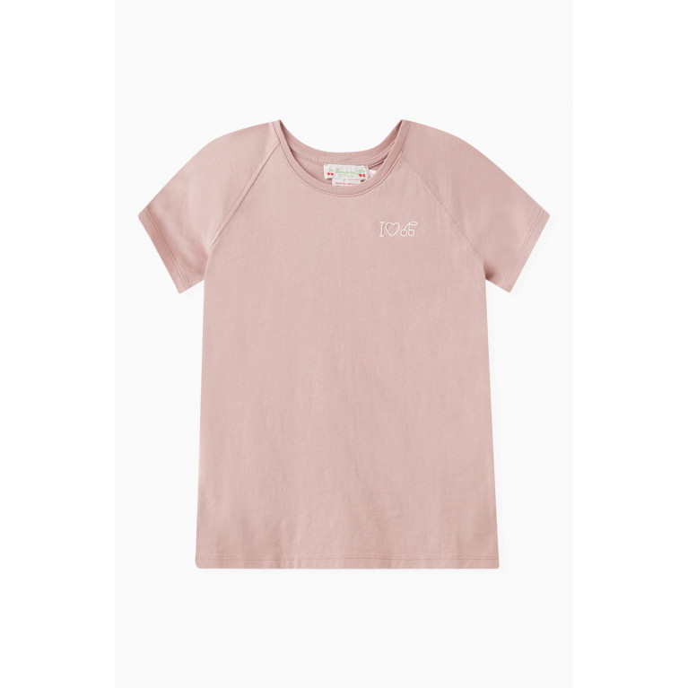 Bonpoint - Asmae Logo-embroidered T-shirt in Cotton