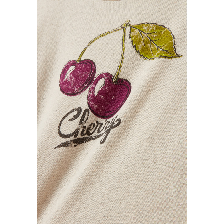Bonpoint - Thida Cherry Logo T-shirt in Cotton