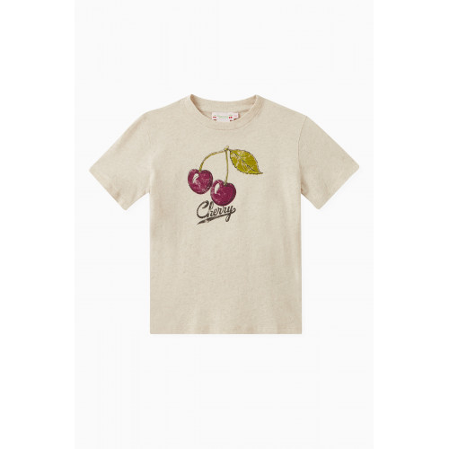 Bonpoint - Thida Cherry Logo T-shirt in Cotton