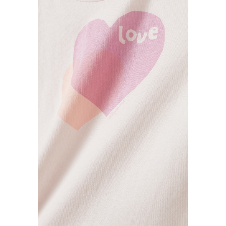 Bonpoint - Alcala Heart Print T-shirt in Cotton