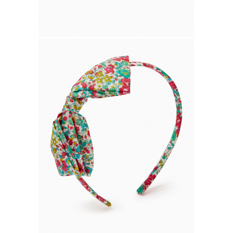 Bonpoint - Serre Bow Headband in Cotton
