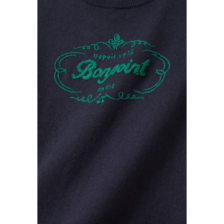 Bonpoint - Bonpoint - Alpin Logo-embroidered Sweatshirt in Cotton-blend