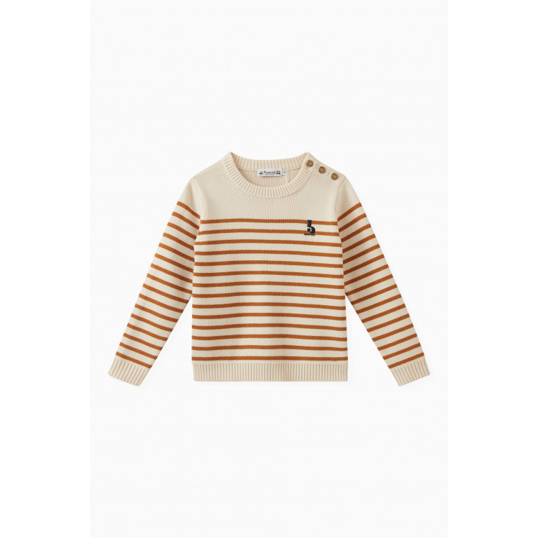 Bonpoint - Crofton Striped Sweater in Wool-cottton Blend