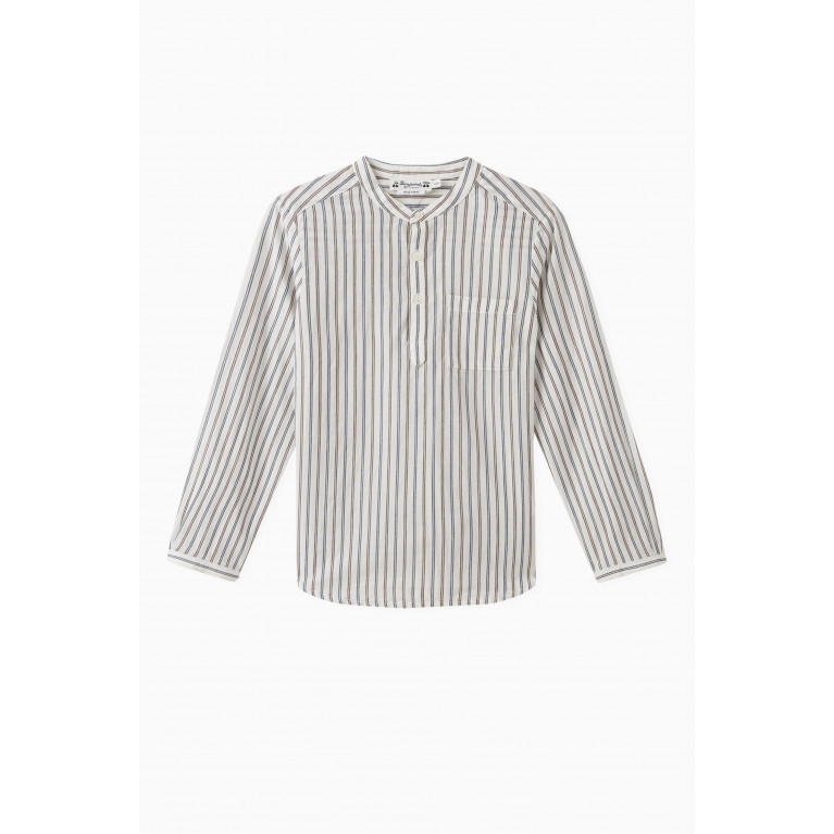 Bonpoint - Claude Fine Stripe Shirt in Cotton