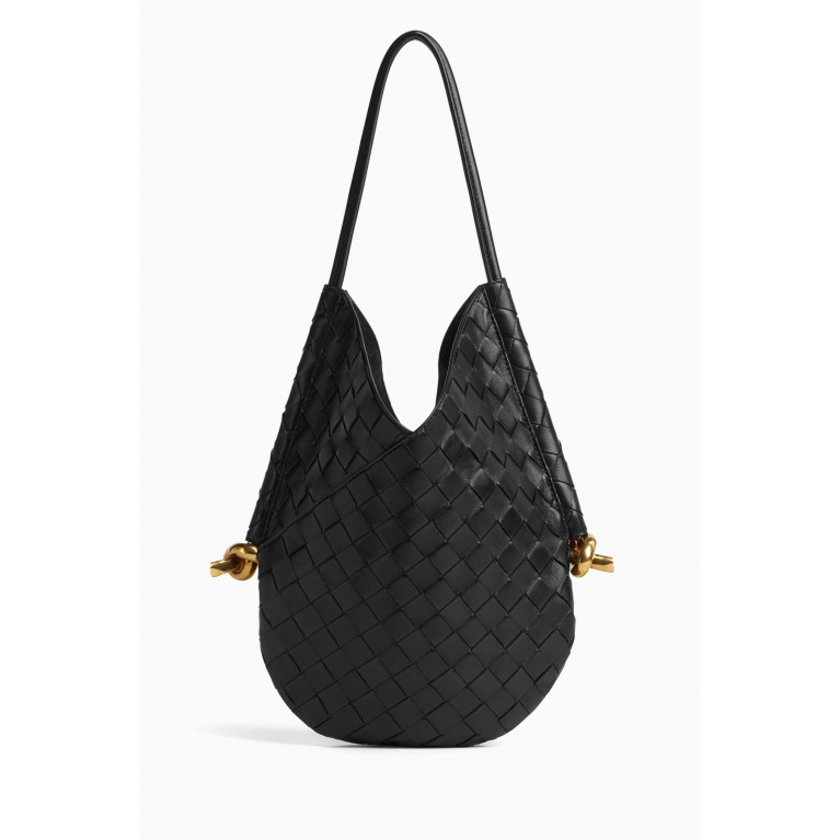 Bottega Veneta - Small Solstice Shoulder Bag in Intrecciato Leather