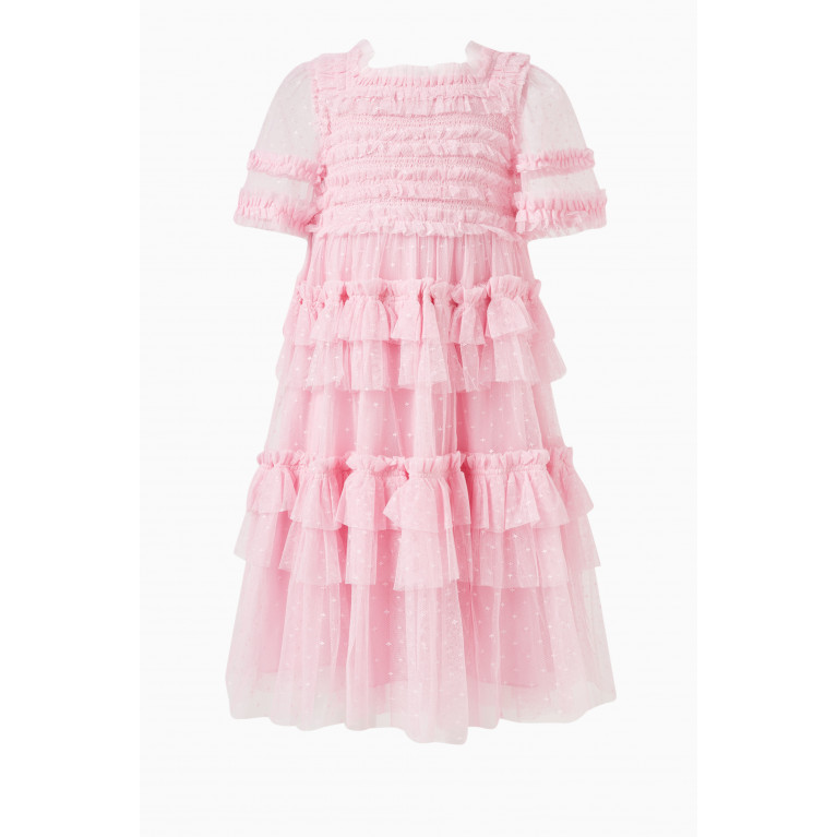 Needle & Thread - Peaches Smocked Dress in Polyester