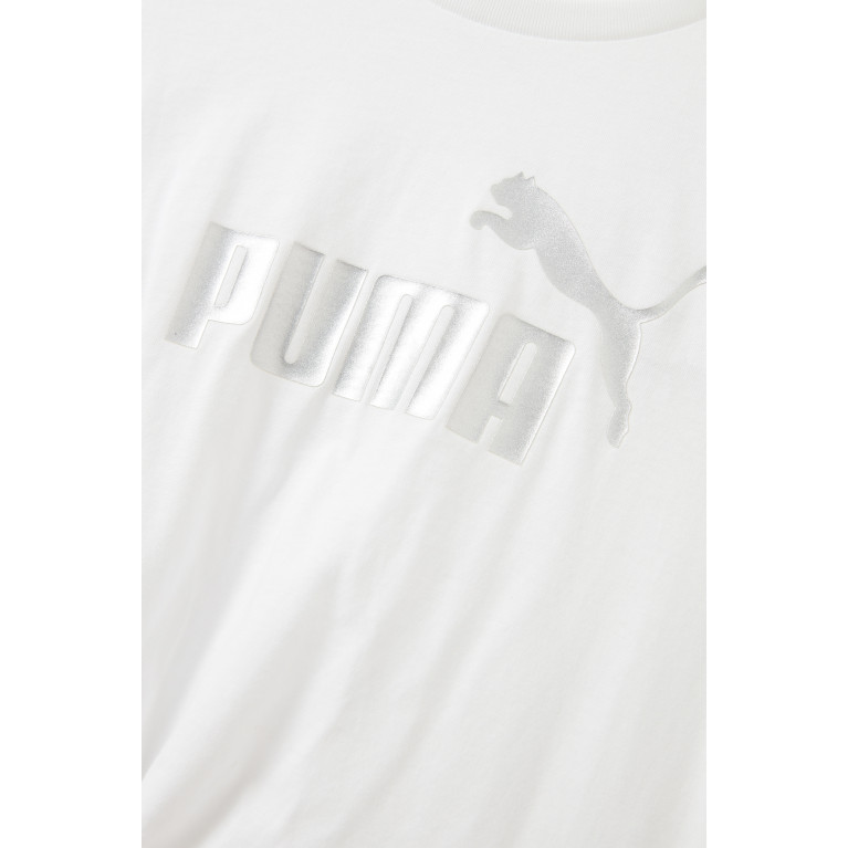 Puma - Knot-detail Logo T-shirt in Cotton
