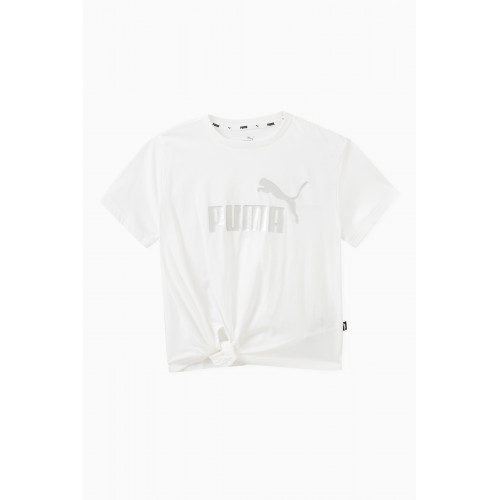 Puma - Knot-detail Logo T-shirt in Cotton