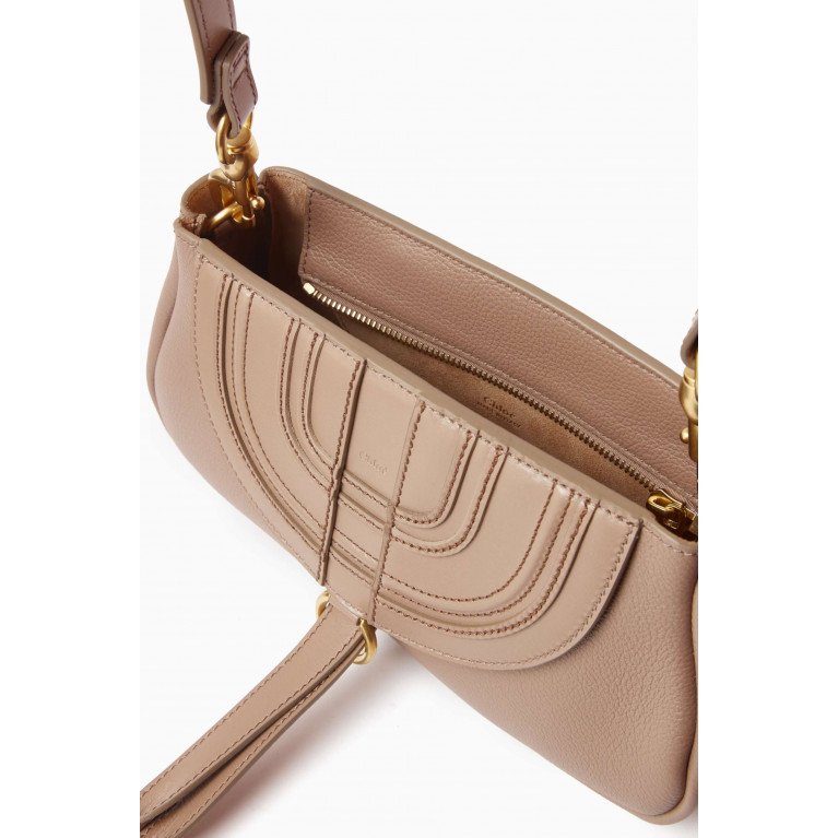 Chloé - Small Marcie Shoulder Bag in Leather Pink