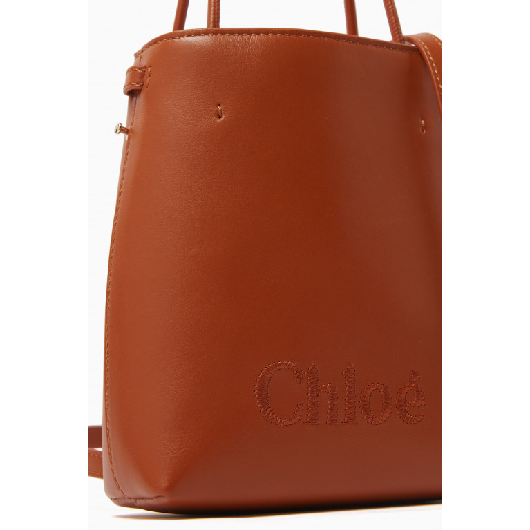 Chloé - Chloé's Sense Micro Tote Bag in Shiny Calfskin