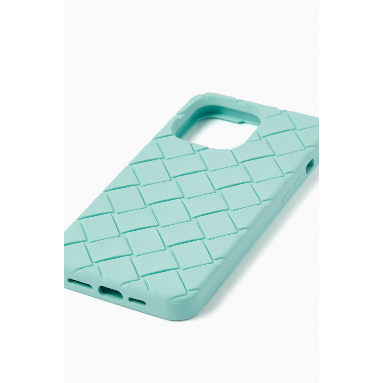 Bottega Veneta - iPhone 14 Pro Max Case in Intreccio Rubber Silicone