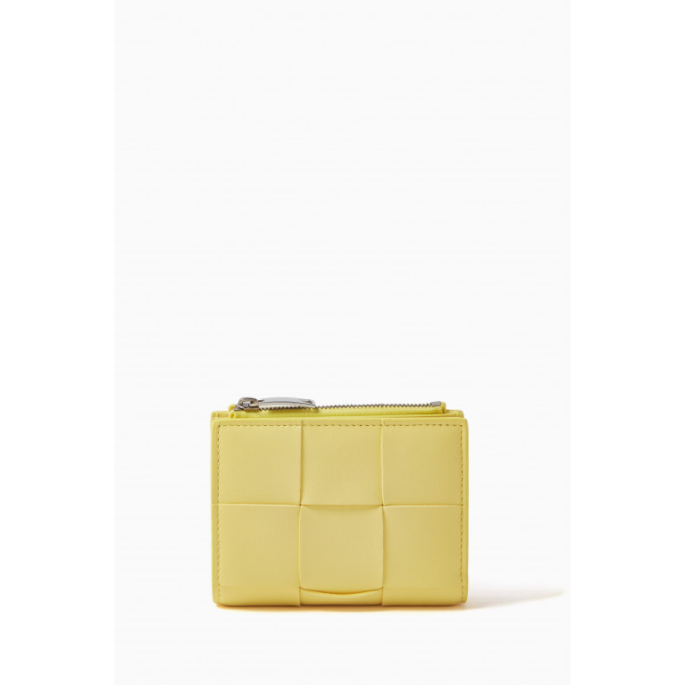 Bottega Veneta - Small Cassette Bi-fold Wallet in Intrecciato Nappa Leather