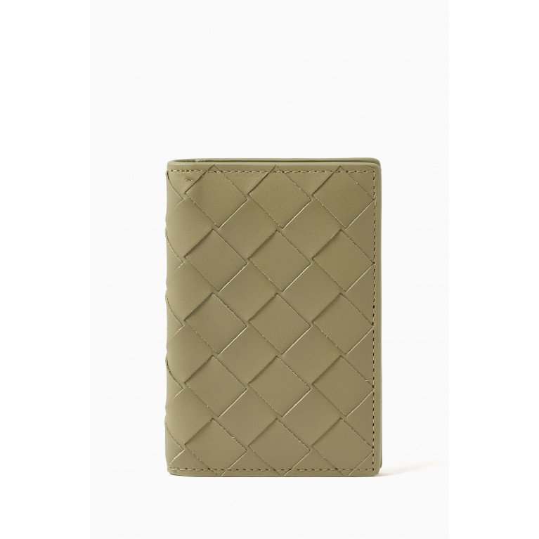 Bottega Veneta - Bi-fold Card Case in Intrecciato Calfskin