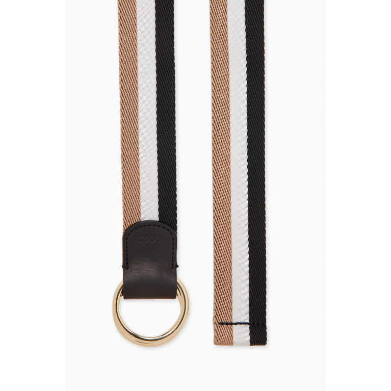 Boss - Rea Striped Belt in Textile