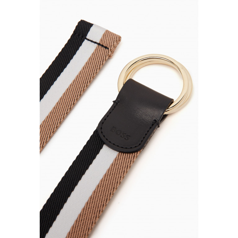 Boss - Rea Striped Belt in Textile