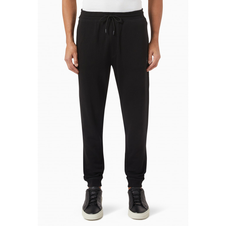 Boss - Logo Patch Sweatpants in Cotton Terry