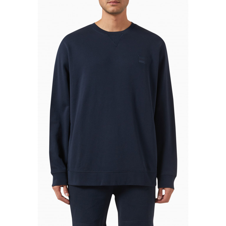 Boss - Logo Patch Sweater in Cotton