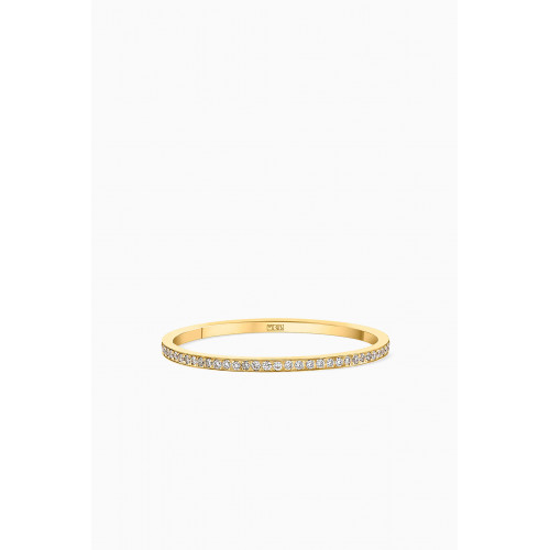 MKS Jewellery - Diamond Line Ring in 18kt Gold