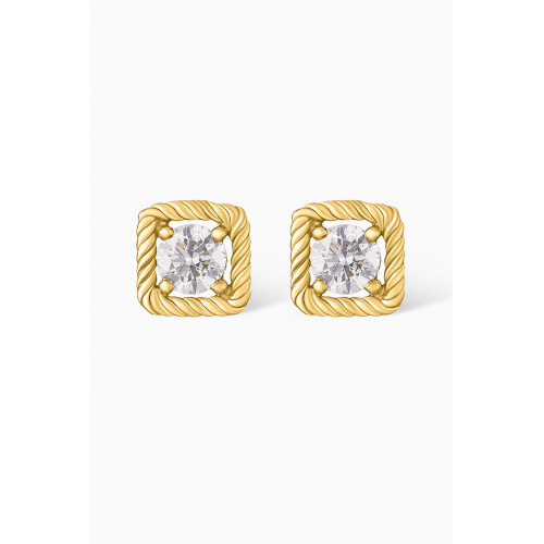 MKS Jewellery - Mini Solitaire Diamond Stud Earrings in 18kt Gold