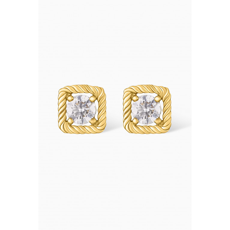 MKS Jewellery - Mini Solitaire Diamond Stud Earrings in 18kt Gold