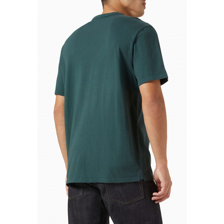 Vince - Garment Dyed T-shirt in Cotton Jersey Green