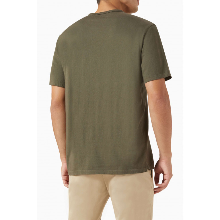 Vince - Garment Dyed T-shirt in Cotton Jersey Brown