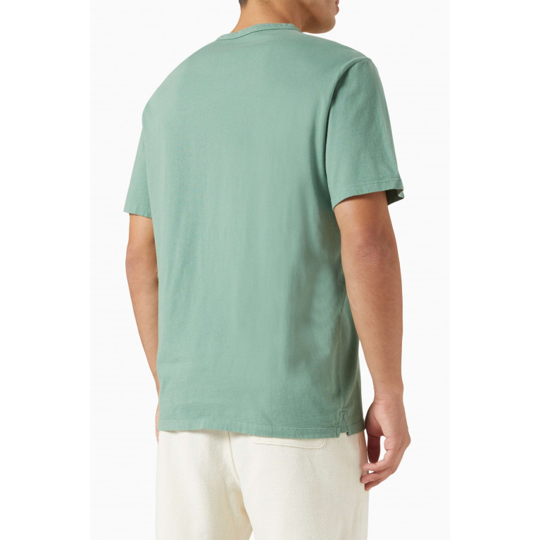 Vince - Garment Dyed T-shirt in Cotton Jersey Green