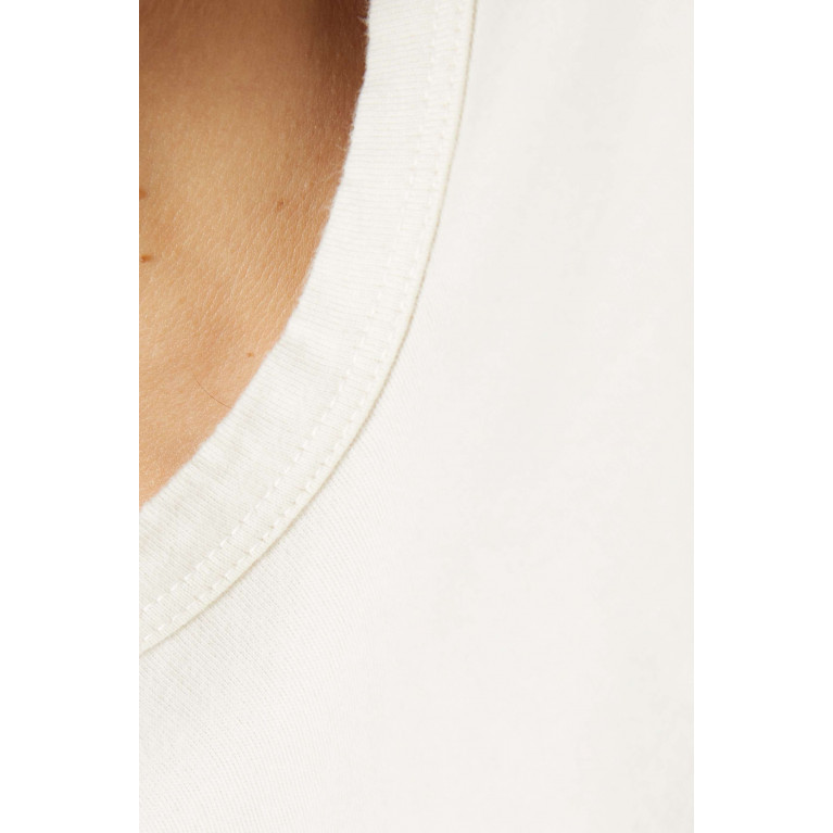 Vince - Garment Dyed T-shirt in Cotton Jersey Neutral