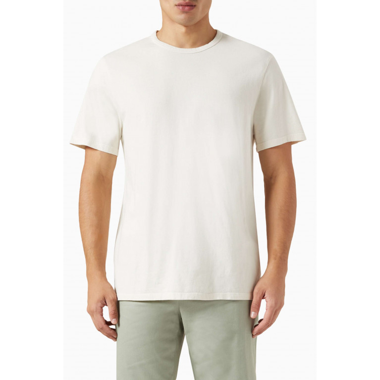 Vince - Garment Dyed T-shirt in Cotton Jersey Neutral