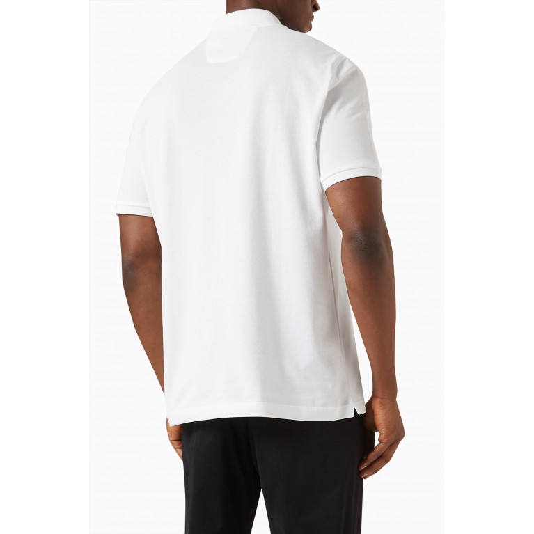 Ferrari - Polo Shirt in Organic Cotton Piqué White