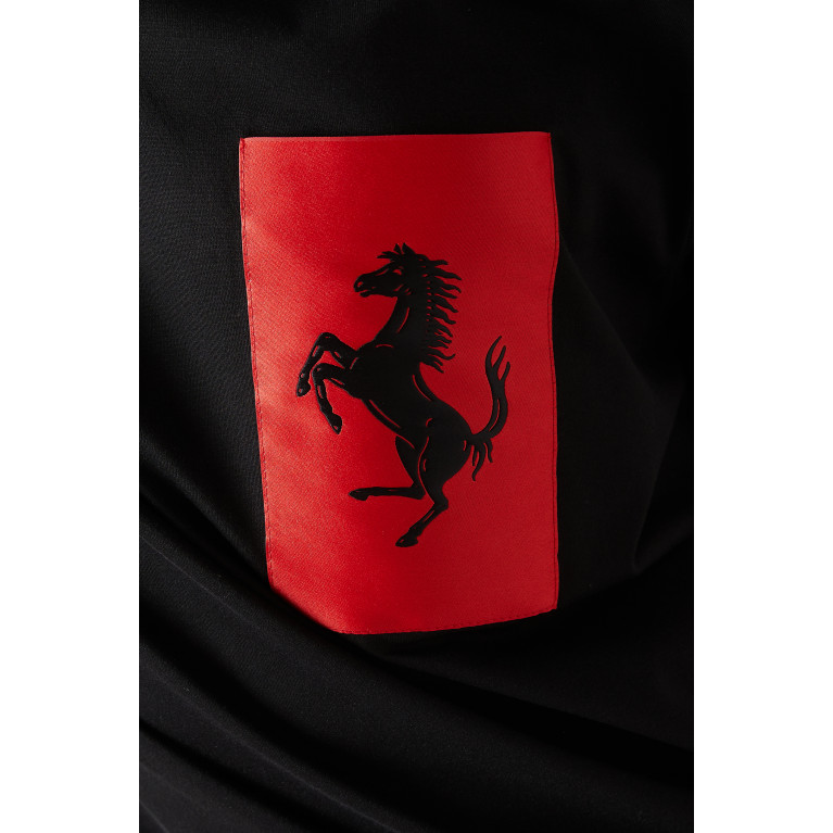 Ferrari - Horse Pocket T-shirt in Cotton Jersey Black