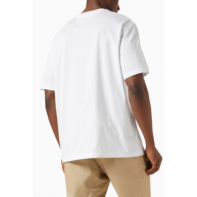 Ferrari - Logo T-shirt in Cotton Jersey White