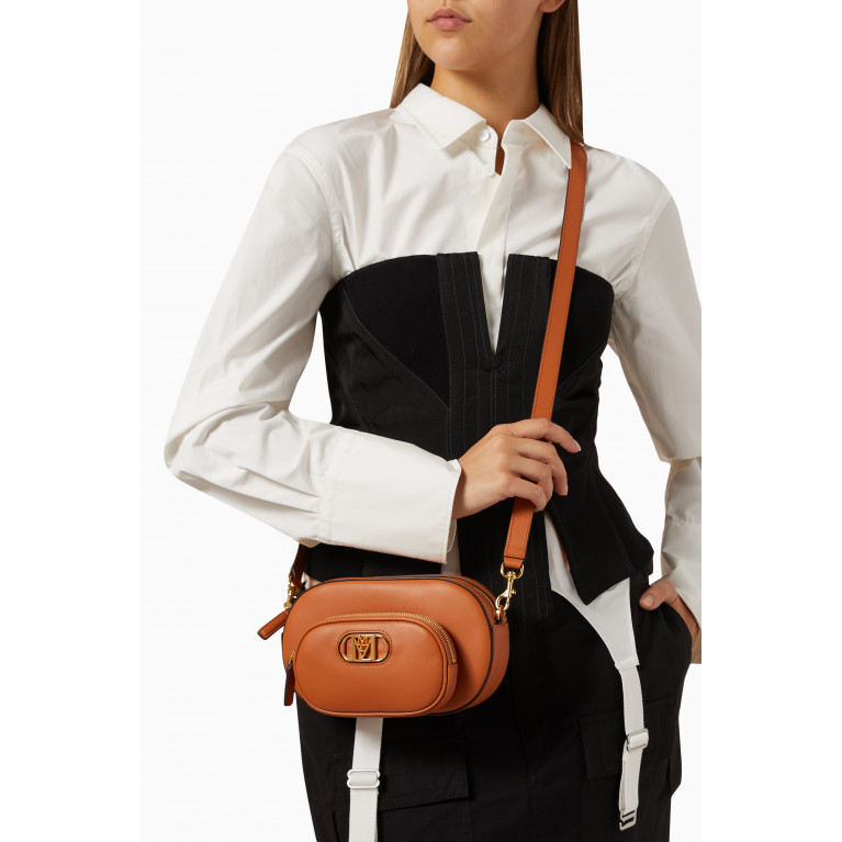 MCM - Mini Mode Travia Crossbody with Zip Pocket in Spanish Leather