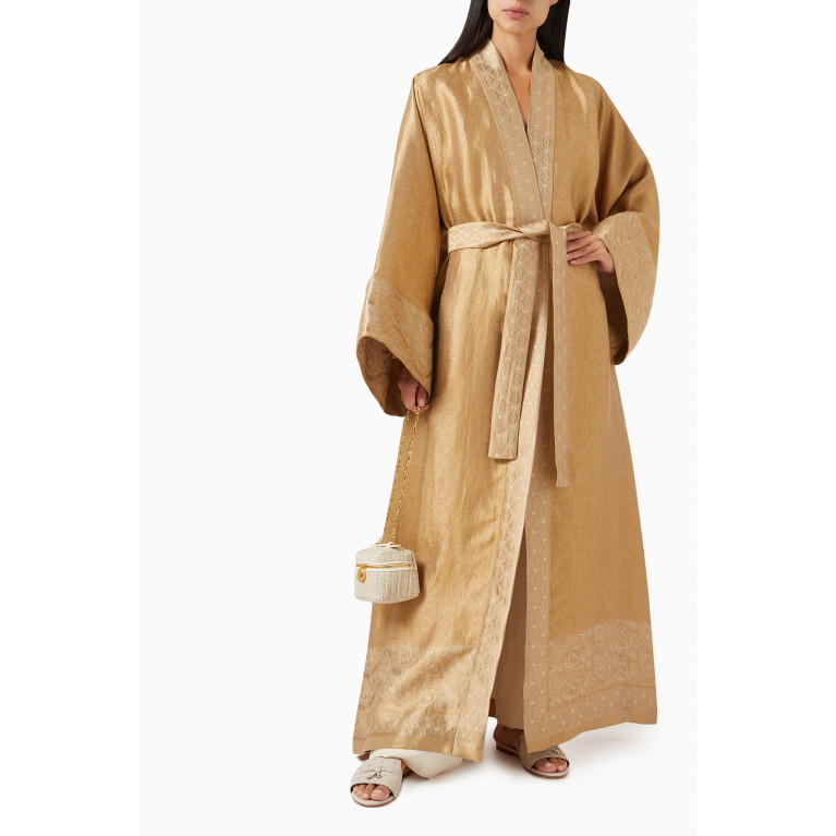 Loro Piana - Kasey Jacquard Coat in Silk & Linen-blend