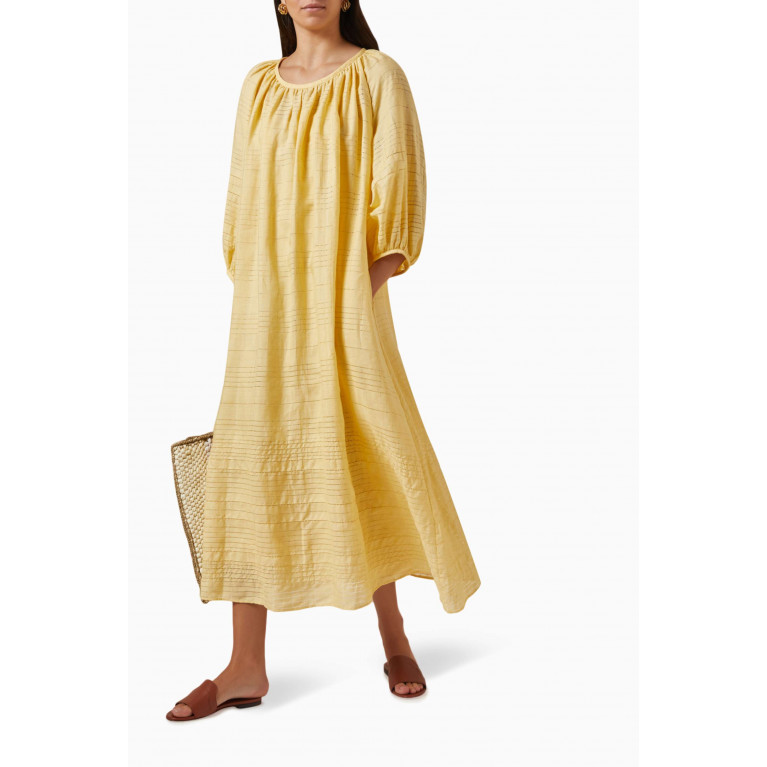 Loro Piana - Medea Belted Midi Dress in Linen
