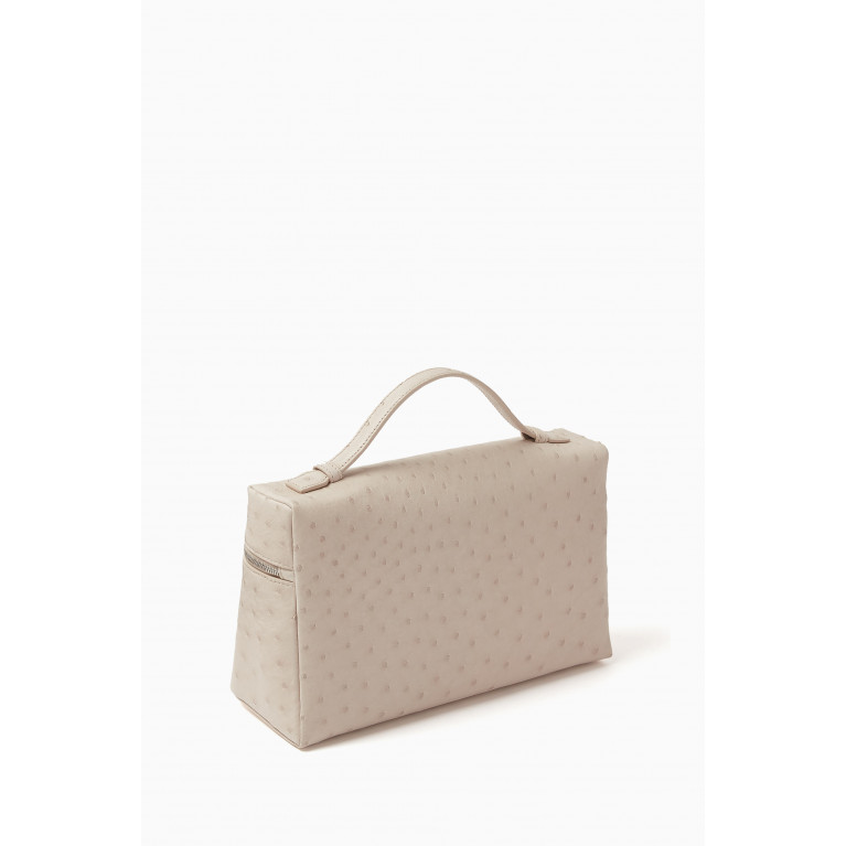 Loro Piana - Extra Pocket Pouch L27 Bag in Ostrich leather