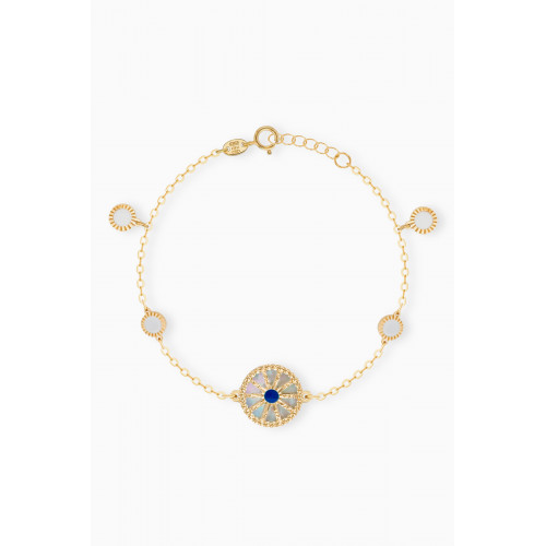 Damas - Amelia Dubai Mother of Pearl Charm Bracelet in 18kt Gold