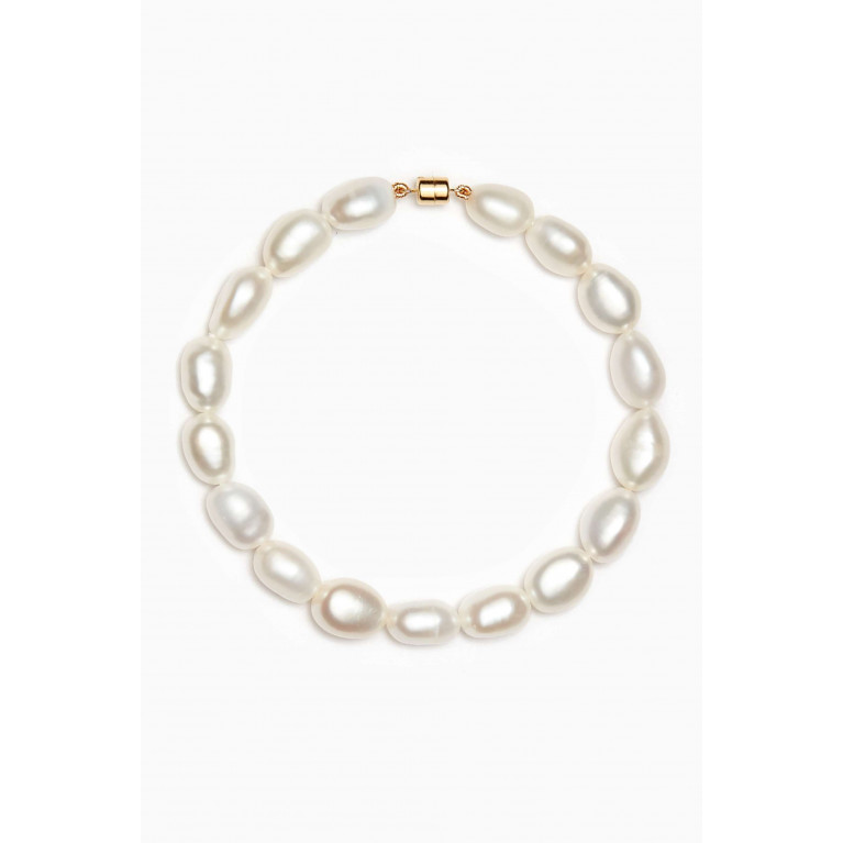 Damas - Kiku Baroque Pearl Bracelet in 18kt Gold